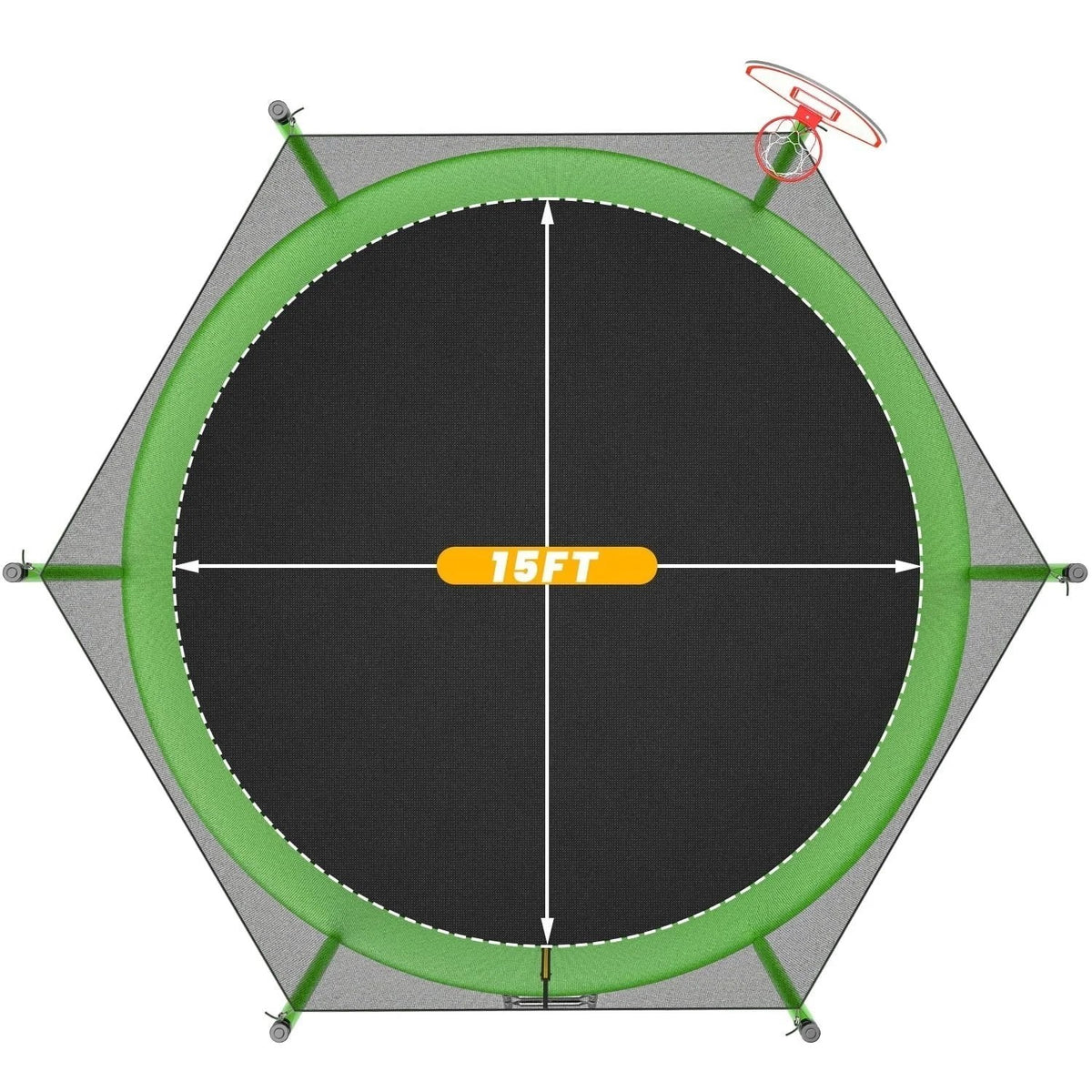JumpFlex HERO 15ft Trampoline
