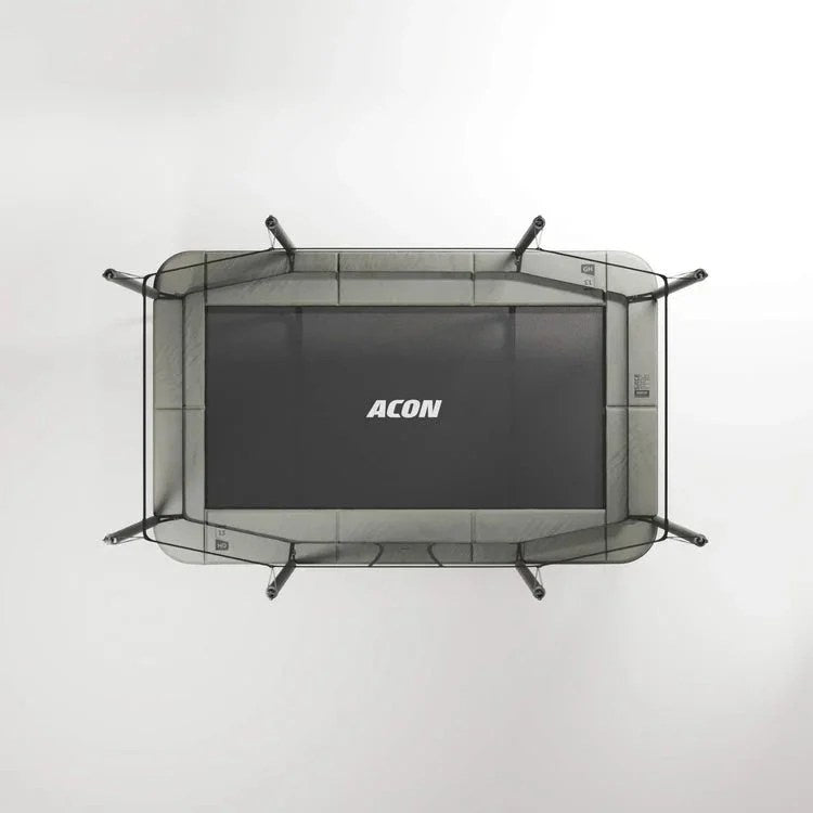 Acon 13 HD Rectangular Trampoline with Net and Ladder
