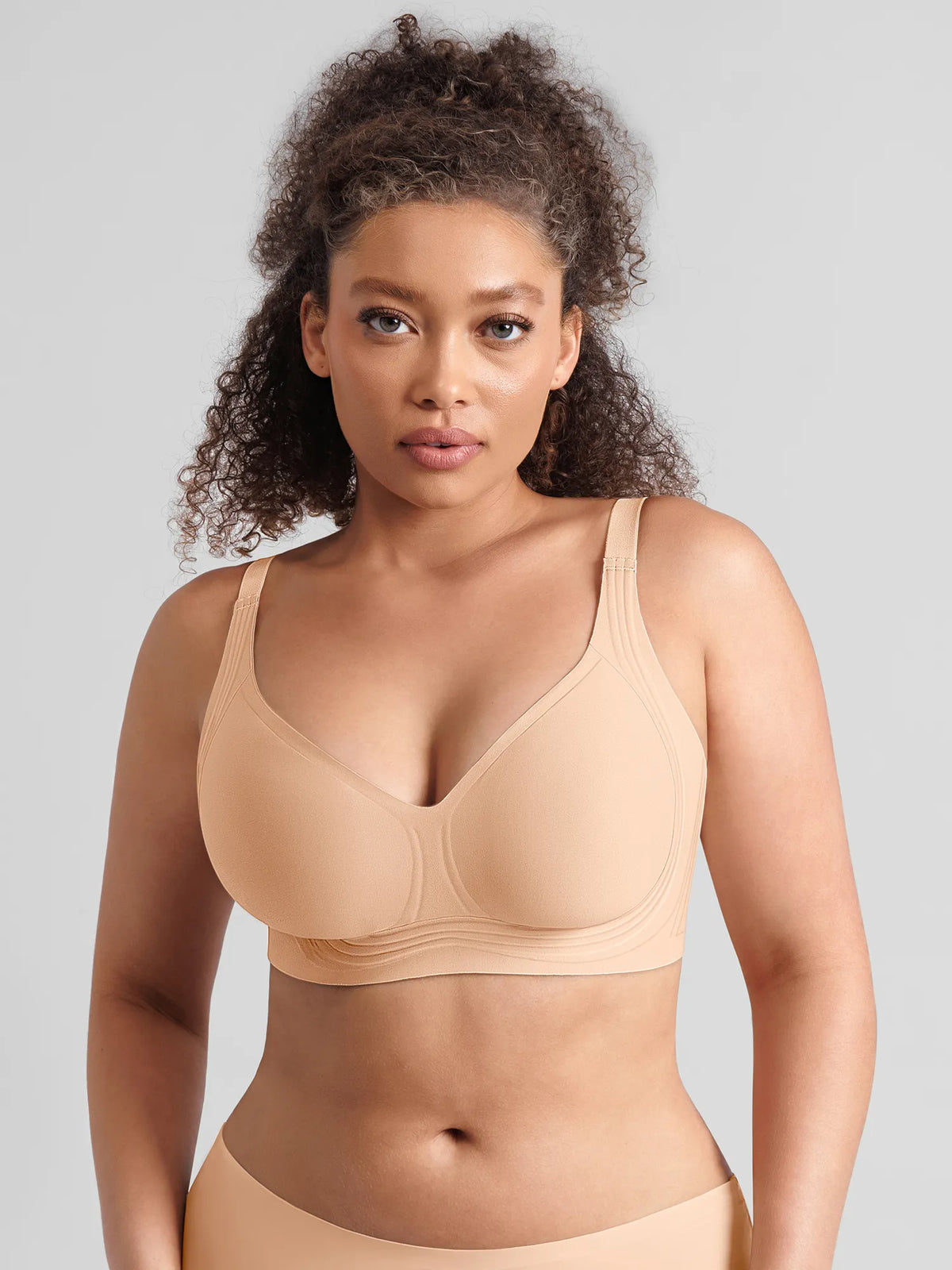 Braci™ Jelly-Support Comfort Wireless Seamless Plunge Bra